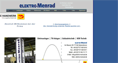 Desktop Screenshot of elektro-menrad.de